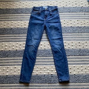 Current Elliot skinny cropped jeans